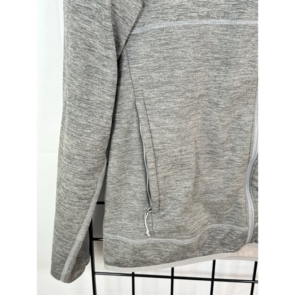 The North Face Canyonlands Full Zip Mens L Heather Gray Fleece Lined‎ Outdoor